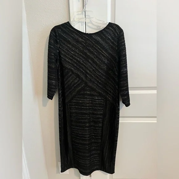 Lane Bryant | Dresses | Excellent Condition 4w Lane Bryant Black And Long  Sleeve Dress